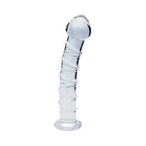 Clarity Seraphic Spiral 6.3 In Glass Dildo