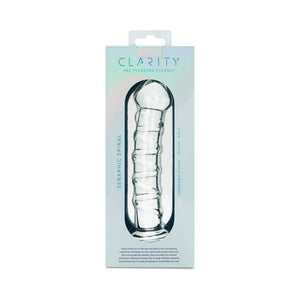 Clarity Seraphic Spiral 6.3 In Glass Dildo