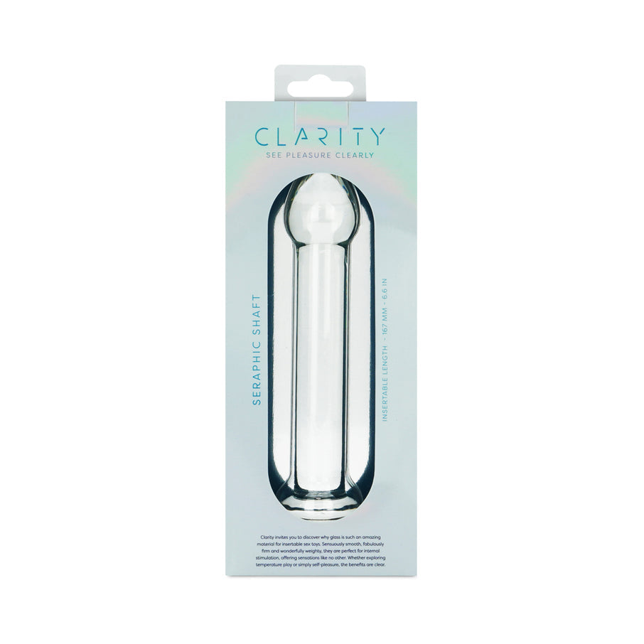 Clarity Seraphic Shaft 6.6 In Glass Dildo