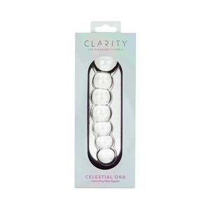Clarity Celestial Orb 5.4 In Double Ended Glass Dildo