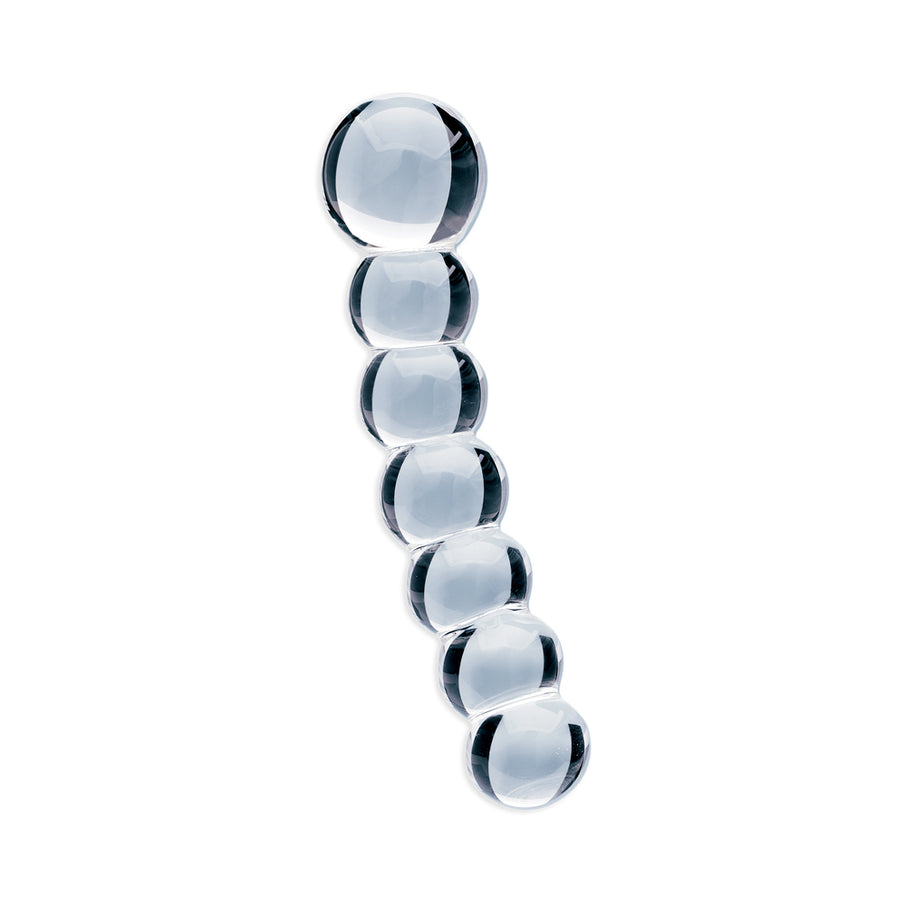 Clarity Celestial Orb 5.4 In Double Ended Glass Dildo