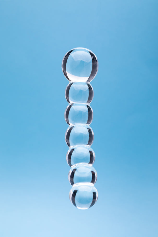 Clarity Celestial Orb 5.4 In Double Ended Glass Dildo