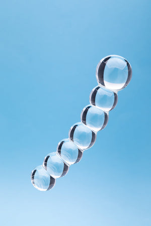 Clarity Celestial Orb 5.4 In Double Ended Glass Dildo