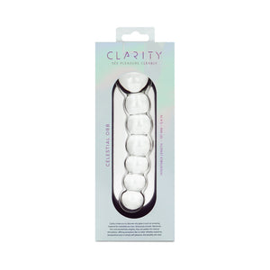 Clarity Celestial Orb 5.4 In Double Ended Glass Dildo