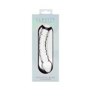 Clarity Celestial Bliss 5.9 In Double Ended Glass Dildo