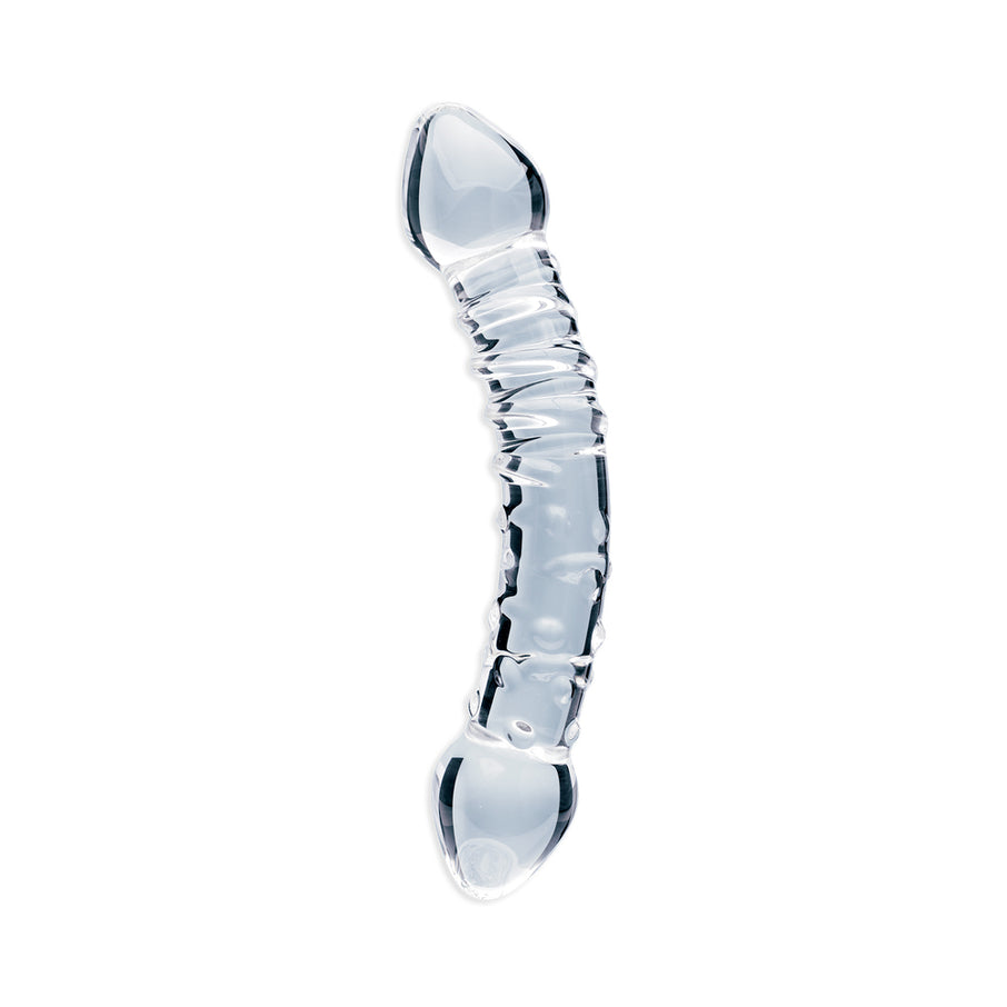 Clarity Celestial Bliss 5.9 In Double Ended Glass Dildo