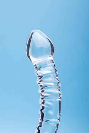 Clarity Celestial Bliss 5.9 In Double Ended Glass Dildo