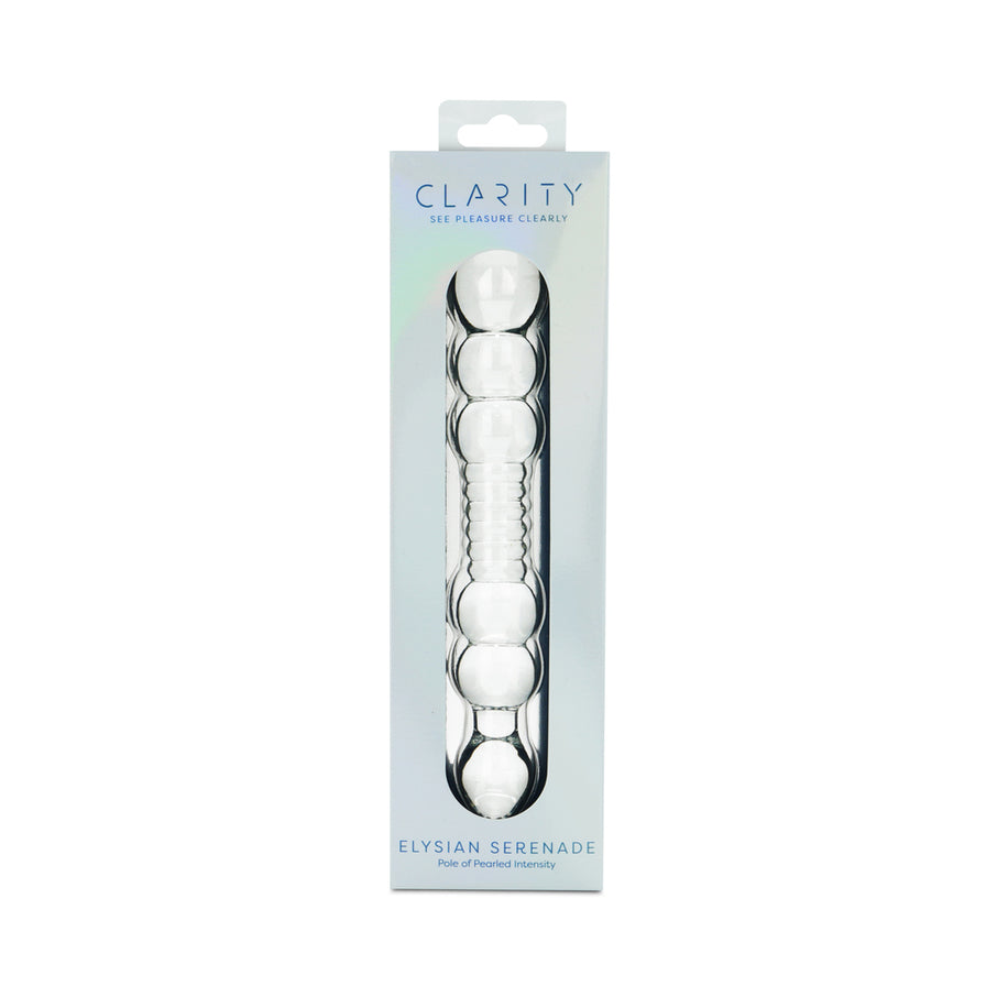 Clarity Elysian Serenade 7.5 In Elongated Glass Dildo