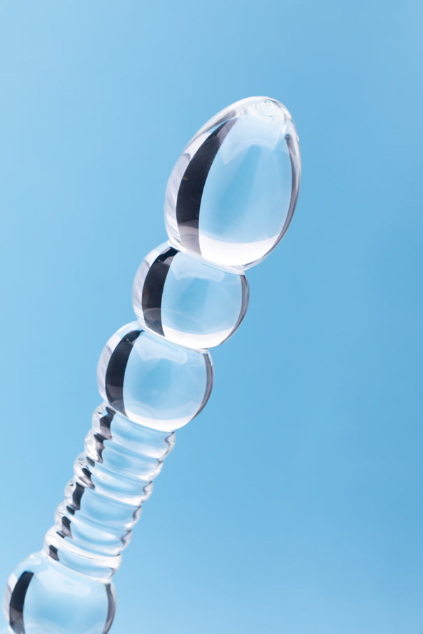 Clarity Elysian Serenade 7.5 In Elongated Glass Dildo