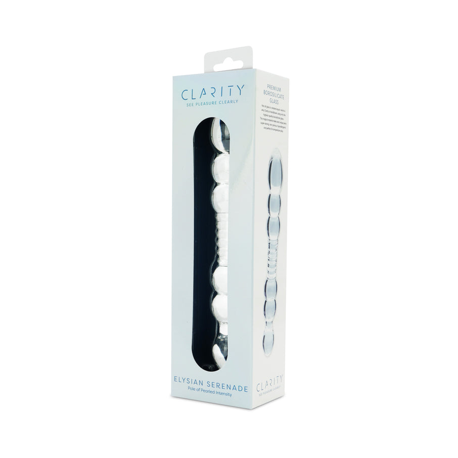 Clarity Elysian Serenade 7.5 In Elongated Glass Dildo