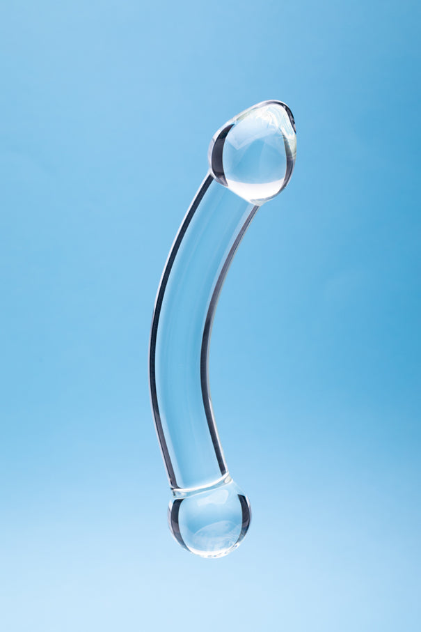 Clarity Celestial Purity 6.6 In Double Ended Glass Dildo