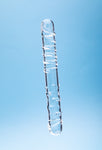Clarity Elysian Sensation Glass 7.1 In Double Ended Dildo