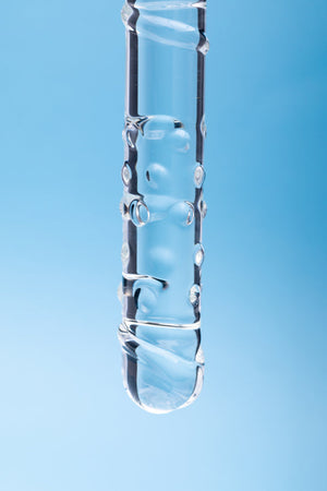 Clarity Elysian Sensation Glass 7.1 In Double Ended Dildo