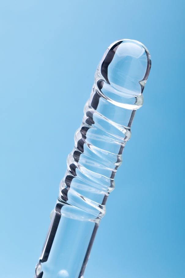 Clarity Elysian Sensation Glass 7.1 In Double Ended Dildo