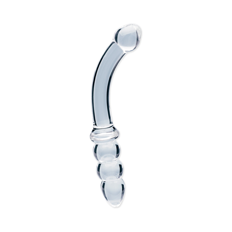 Clarity Celestial Zenith 6.5 In Double Ended Glass Dildo