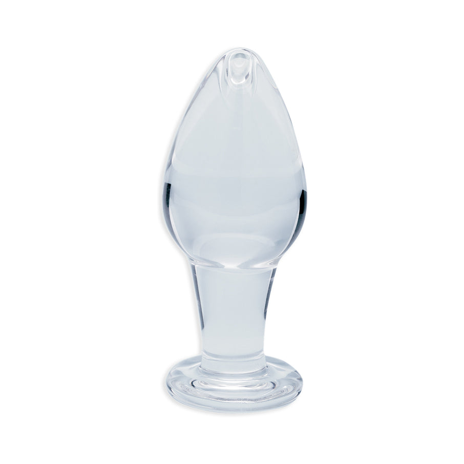 Clarity Utopian Bud 3.5 In Glass Butt Plug
