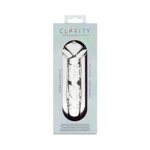 Clarity Hera's Caress 5.9 In Glass Dildo with Circular Handle