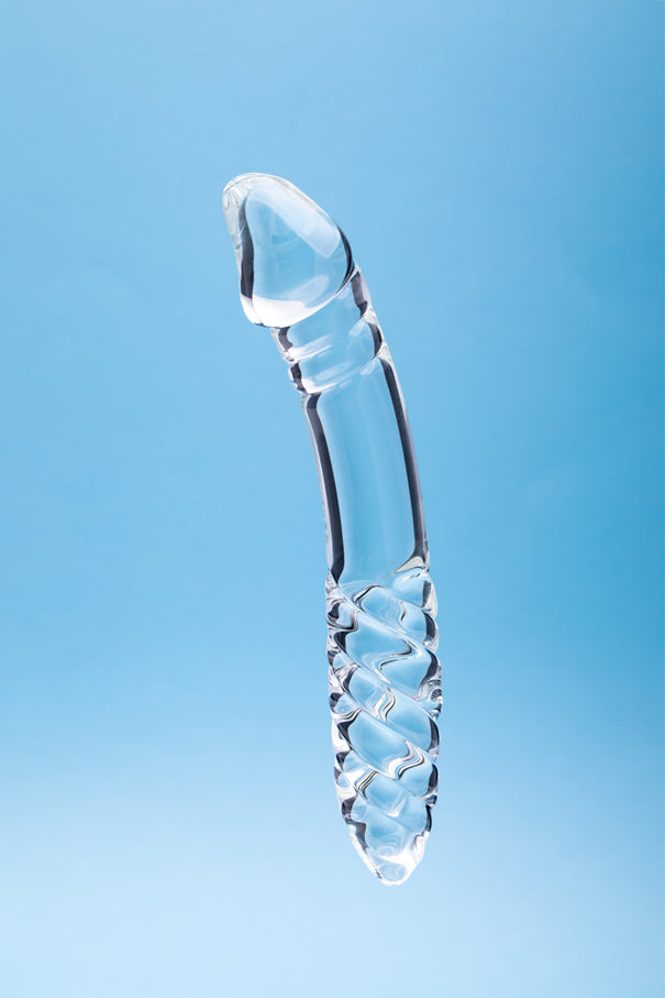 Clarity Celestial Desire 7.4 In Double Ended Glass Dildo