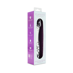 Clarity Celestial Desire 7.4 In Double Ended Glass Dildo