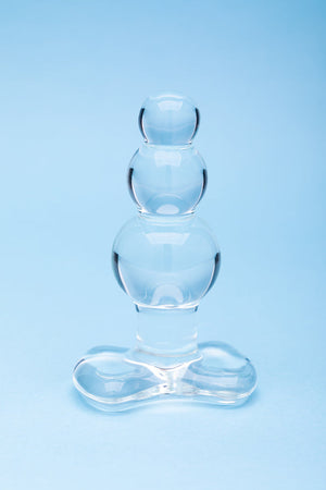 Clarity Utopian Reverie 3.6 In Anal Bead Glass Dildo