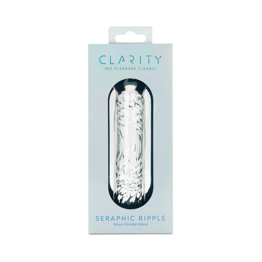 Clarity Seraphic Ripple 6.2 In Glass Dildo