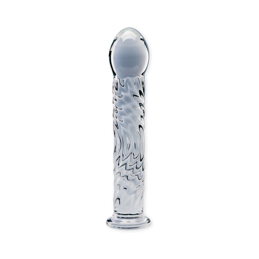 Clarity Seraphic Ripple 6.2 In Glass Dildo