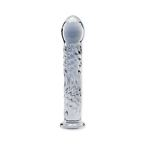 Clarity Seraphic Ripple 6.2 In Glass Dildo