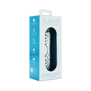 Clarity Seraphic Ripple 6.2 In Glass Dildo