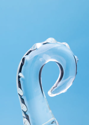 Clarity Hera's Tempest 5.5 In Glass Dildo with Circular Handle