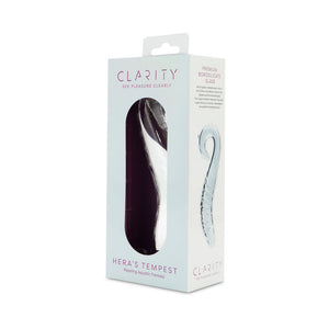 Clarity Hera's Tempest 5.5 In Glass Dildo with Circular Handle