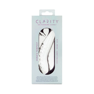 Clarity Hera's Tempest 5.5 In Glass Dildo with Circular Handle