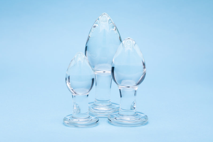 Clarity Utopian Trinity 3 PC Trainer Glass Butt Plug Set