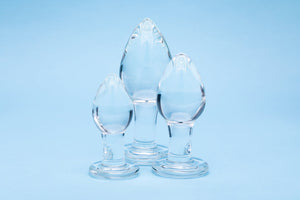 Clarity Utopian Trinity 3 PC Trainer Glass Butt Plug Set