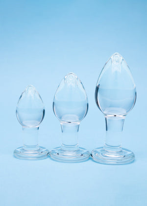 Clarity Utopian Trinity 3 PC Trainer Glass Butt Plug Set
