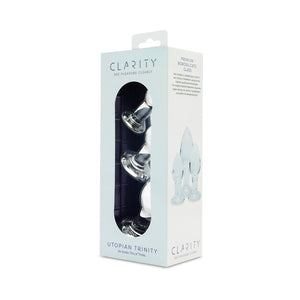 Clarity Utopian Trinity 3 PC Trainer Glass Butt Plug Set