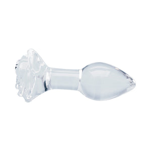 Clarity Utopian Bloom 4.3 In Glass Butt Plug
