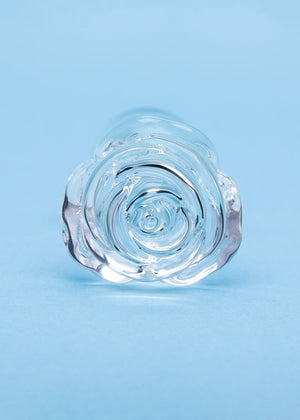 Clarity Utopian Bloom 4.3 In Glass Butt Plug