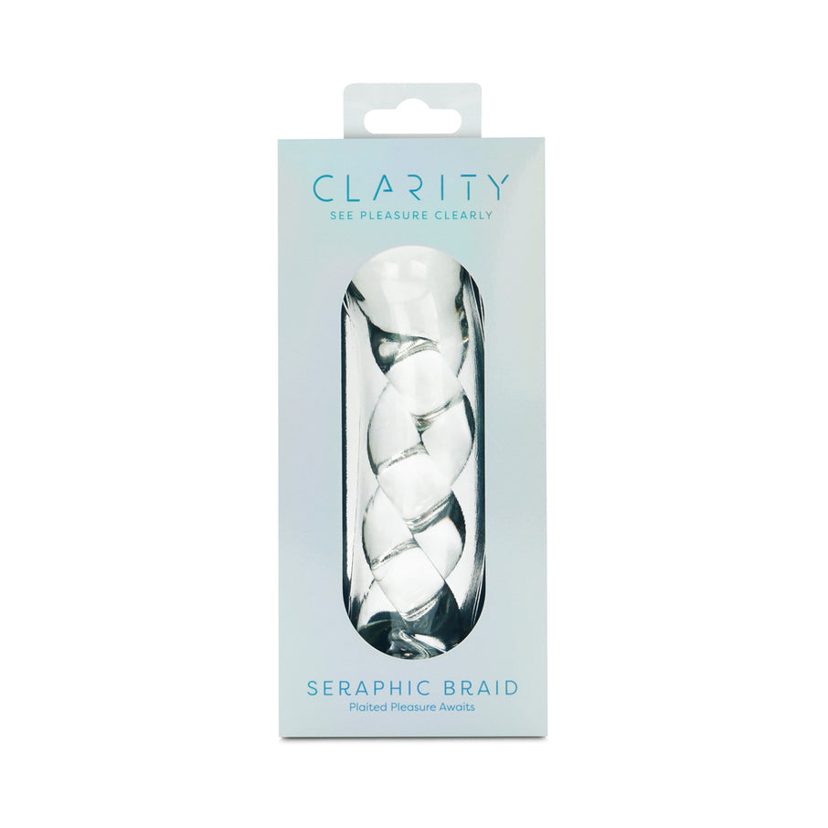 Clarity Seraphic Braid 5.7 In Glass Dildo