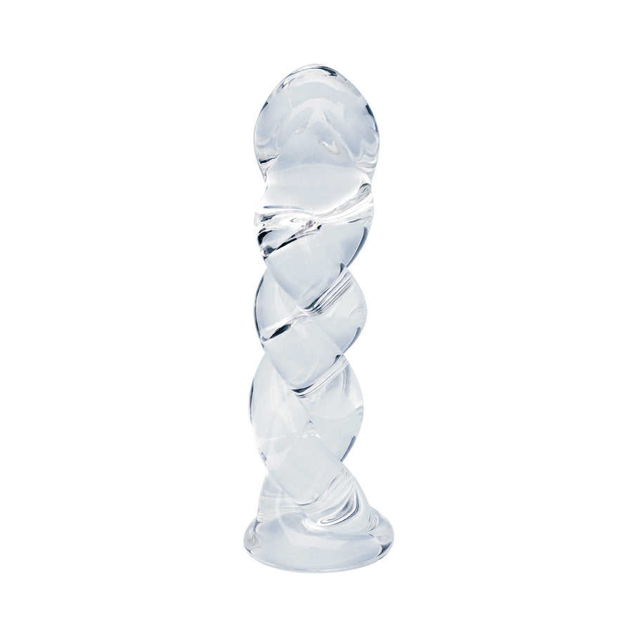 Clarity Seraphic Braid 5.7 In Glass Dildo