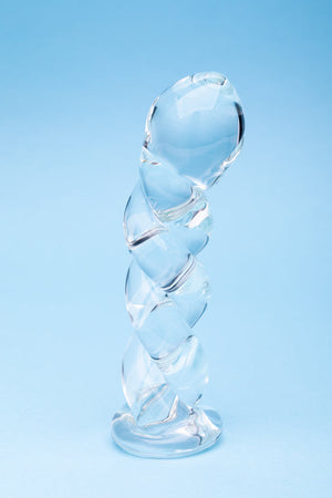 Clarity Seraphic Braid 5.7 In Glass Dildo