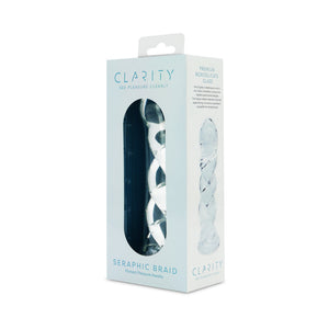 Clarity Seraphic Braid 5.7 In Glass Dildo