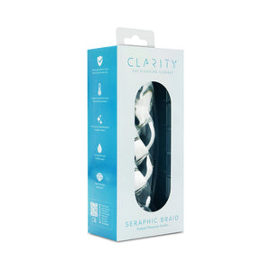 Clarity Seraphic Braid 5.7 In Glass Dildo