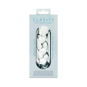 Clarity Seraphic Braid 5.7 In Glass Dildo