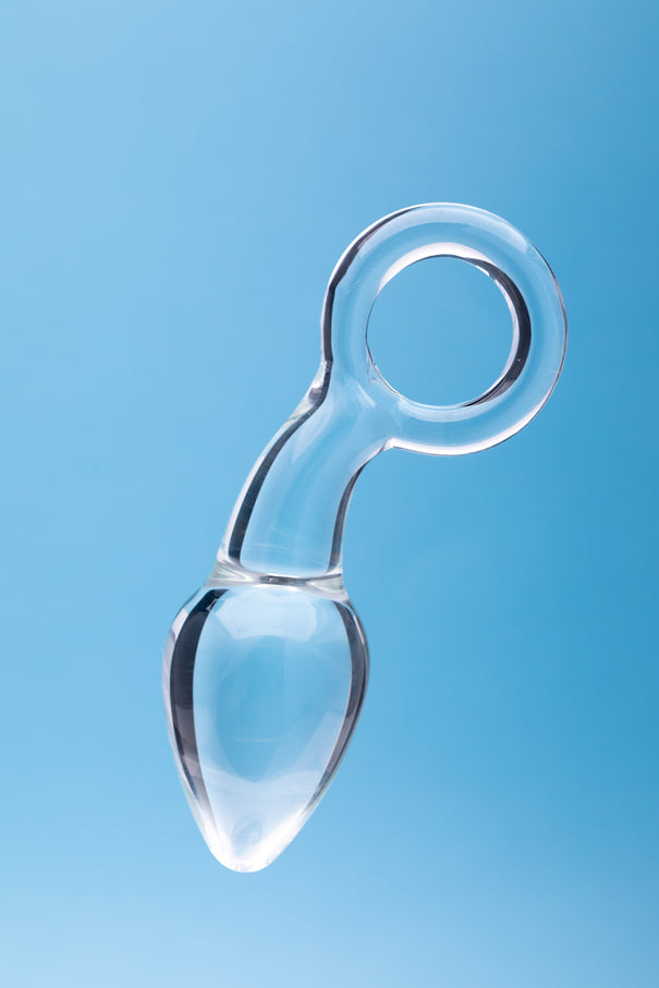 Clarity Utopian Delight 3.5 In Glass Butt Plug