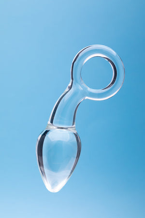 Clarity Utopian Delight 3.5 In Glass Butt Plug