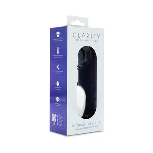 Clarity Utopian Delight 3.5 In Glass Butt Plug