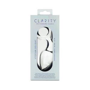 Clarity Utopian Delight 3.5 In Glass Butt Plug