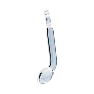 Clarity Hera's Halo 6 In Glass Dildo with Polished Circular Handle