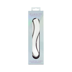 Clarity Celestial Curve 7.1 In Double Ended Glass Dildo