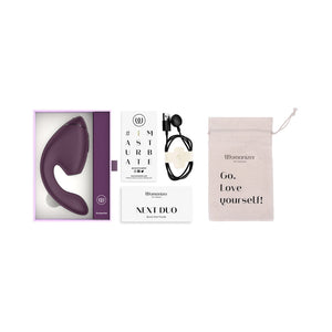 Womanizer Next Duo Silicone Rechargeable Clitoral and G-Spot Stimulator